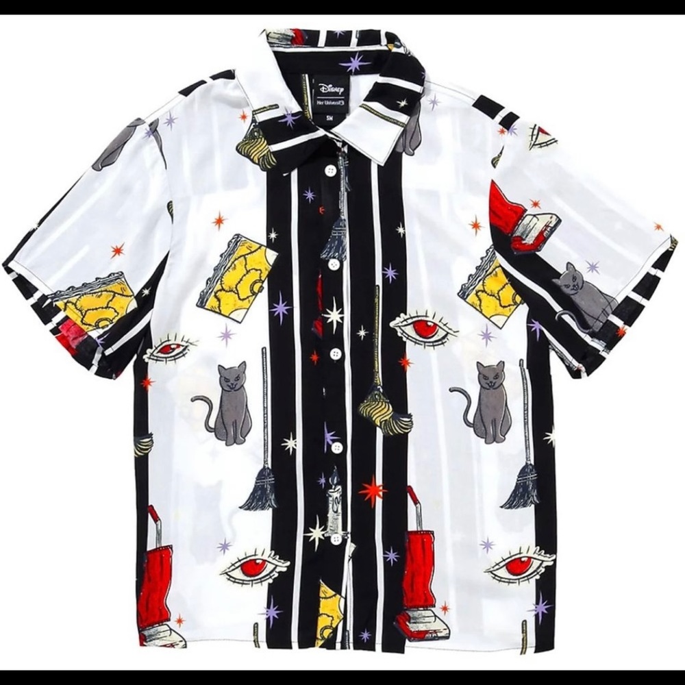 Hocus pocus icon stripe button up top